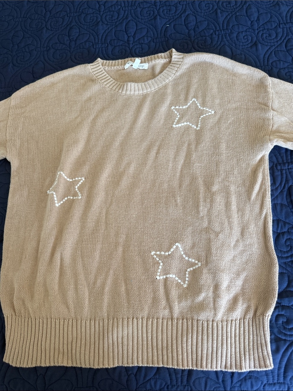 Workshop Republic Clothing Neutral Beige Knit Top